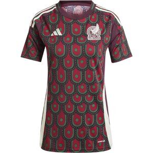 Adidas Mexico 2024 Home Soccer Jersey Authentic Burgundy IP6363 Women Size Small